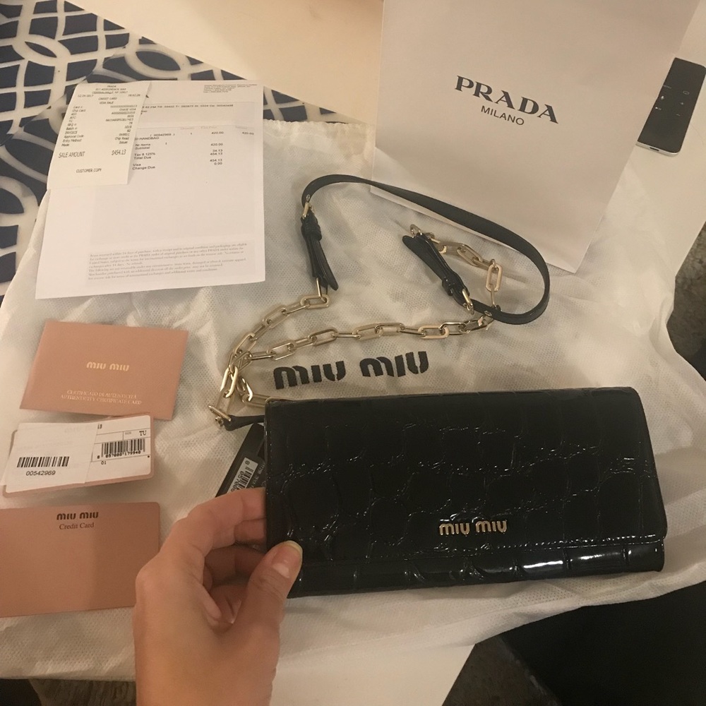 SOLD NWT Miu Miu WOC 💕Price Firm💕 - Picture 4 of 7